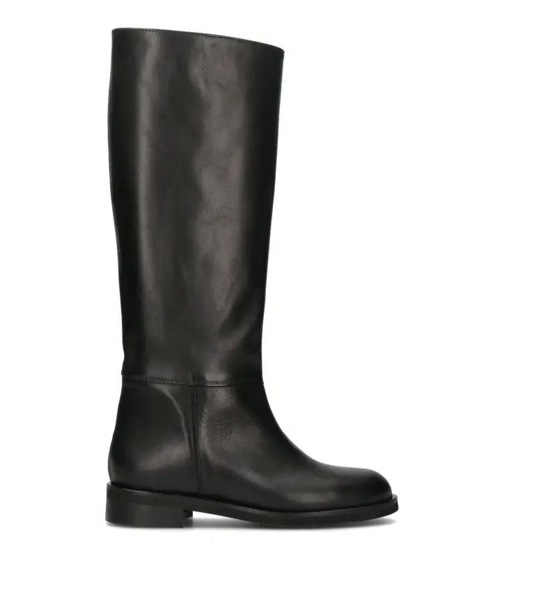 Stivale donna nero in pelle Vario