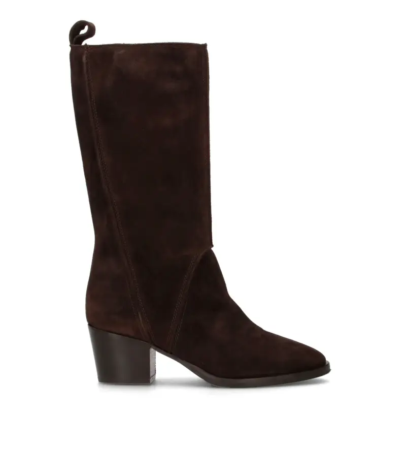 Stivale donna testa di moro in suede Vario