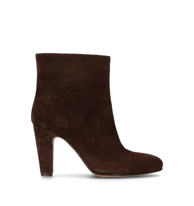 Tronchetto donna marrone in suede Vario