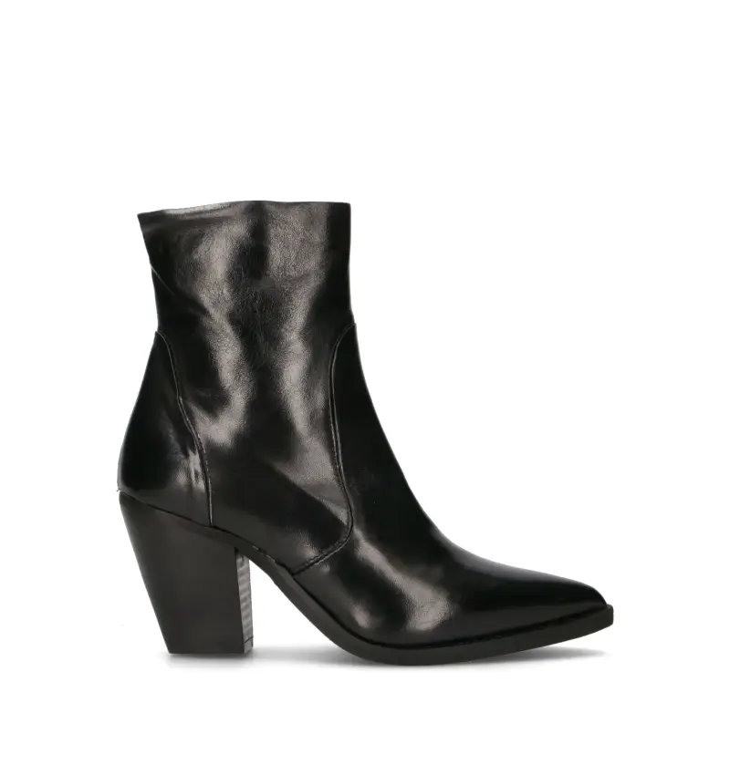 Tronchetto donna nero in pelle Vario