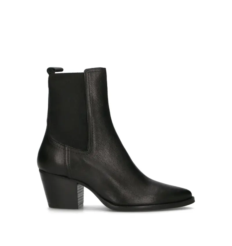 Tronchetto donna nero in pelle Vario