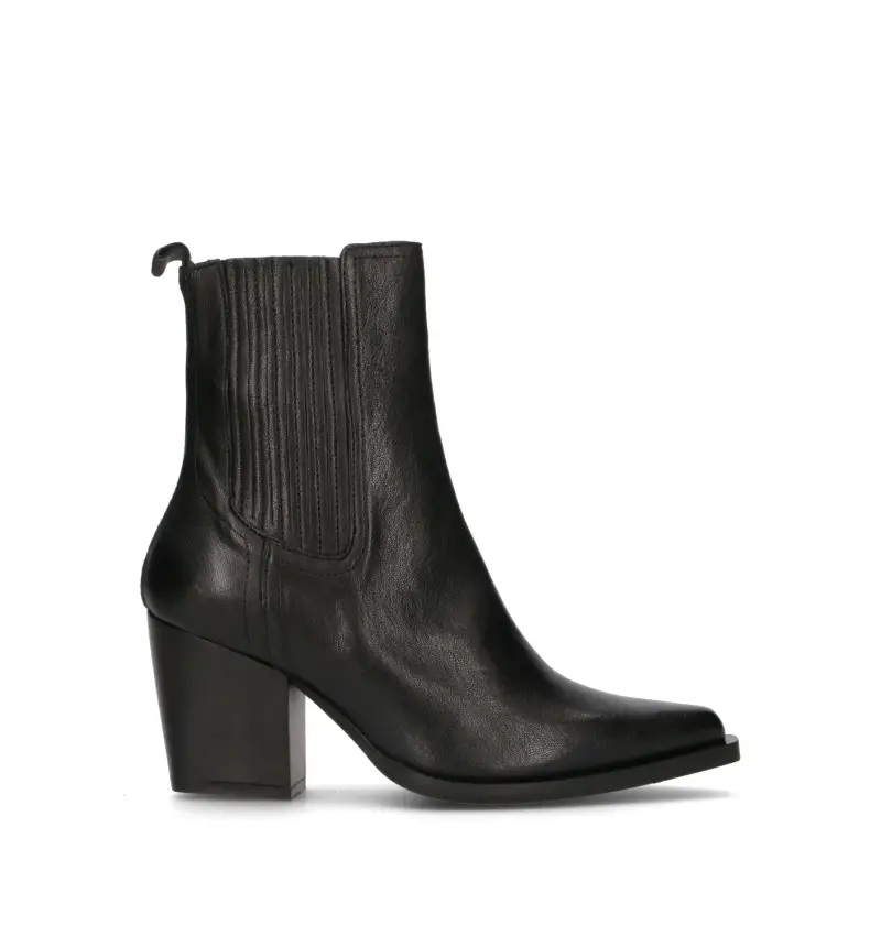 Tronchetto donna nero in pelle Vario