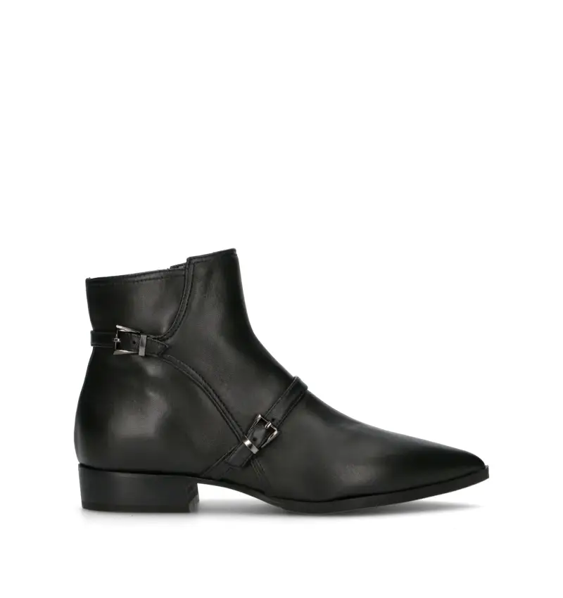 Tronchetto donna nero in pelle Vario