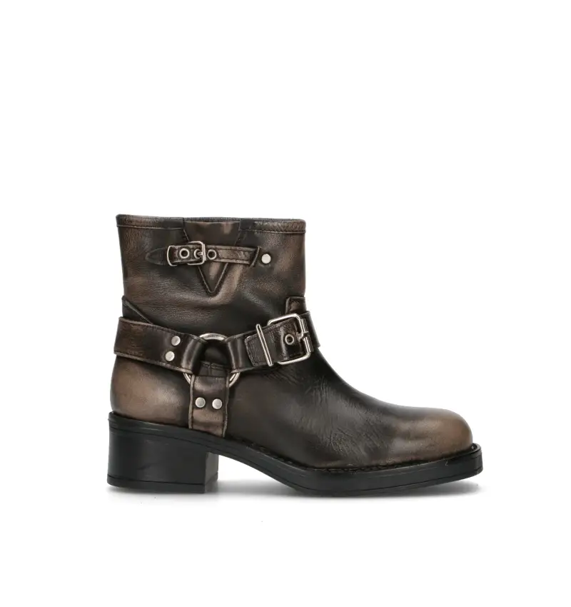 Tronchetto donna taupe in pelle Vario