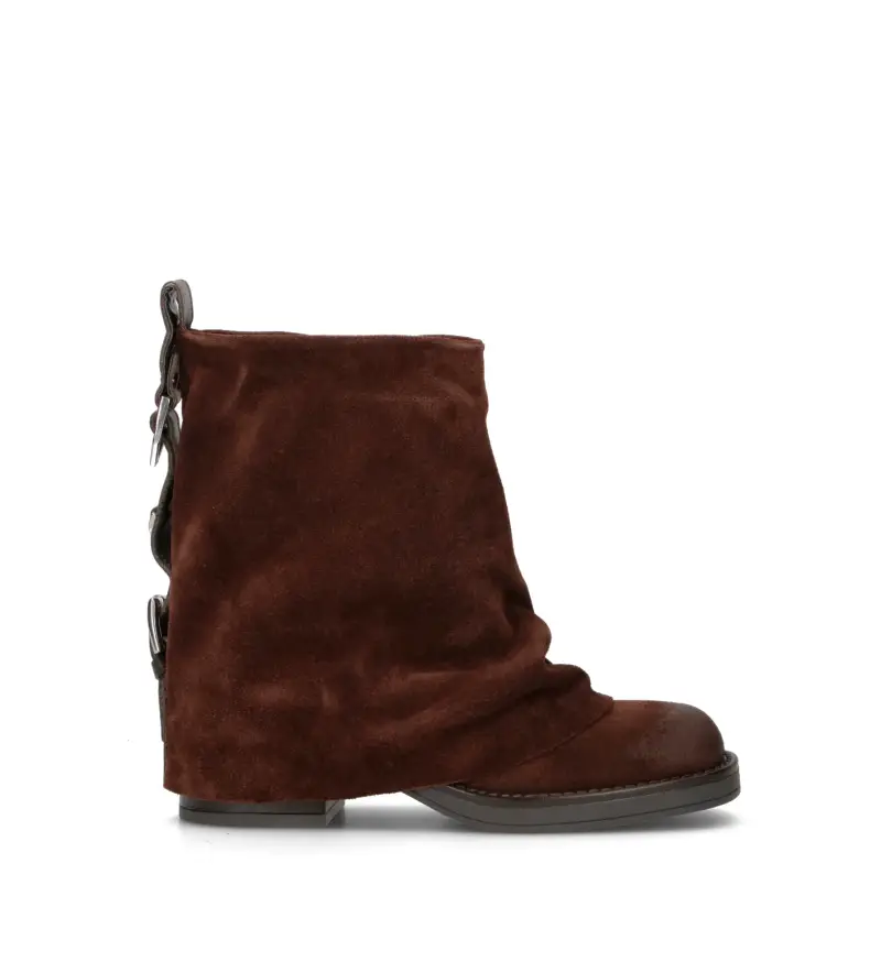 Tronchetto donna testa di moro in suede Vario