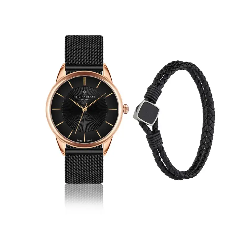 Orologio con bracciale da donna Philipp Blanc Link