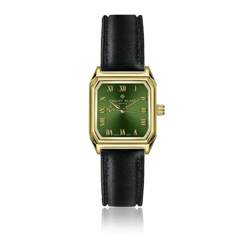 Orologio imbottito e cucito liscio donna Philipp Blanc Arbon