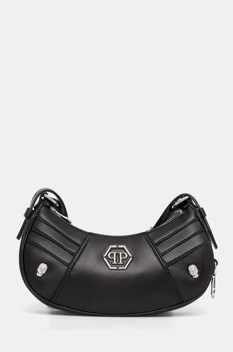 borsa in pelle misto seta colore nero AADA WBA2027 PLE075N