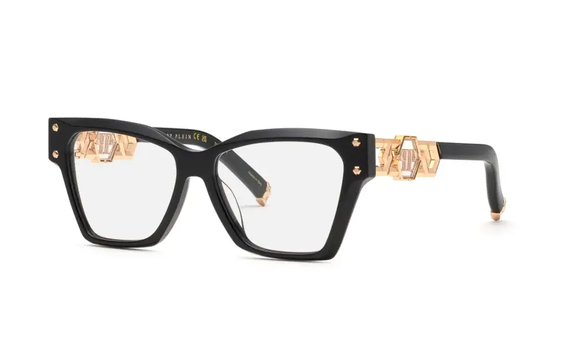 Donna Philipp Plein VPP189S PLEIN ICON EDGE 700 Montature da vista Acetato Nero Squadrata