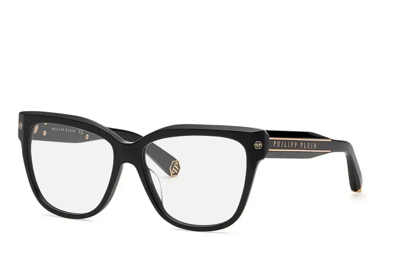 Philipp Plein Donna VPP051M PLEIN FLYING BUTTERFLY  700 Montature da vista Acetato Nero  Farfalla