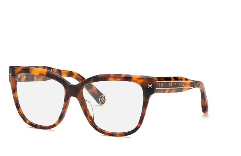 Philipp Plein Donna VPP051M PLEIN FLYING BUTTERFLY  728 Montature da vista Acetato Havana  Farfalla