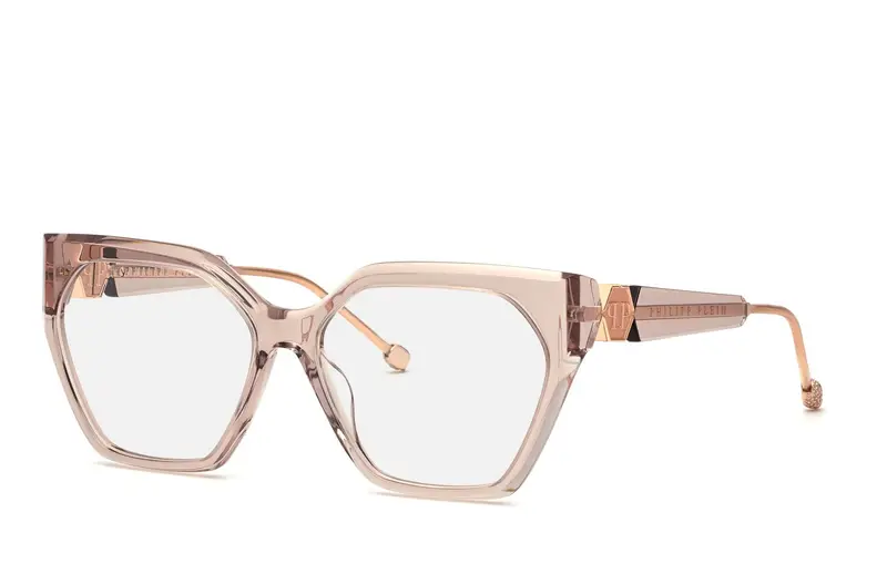Philipp Plein Donna VPP068S PLEIN QUEEN  07T1 Montature da vista Acetato Beige  Geometrica