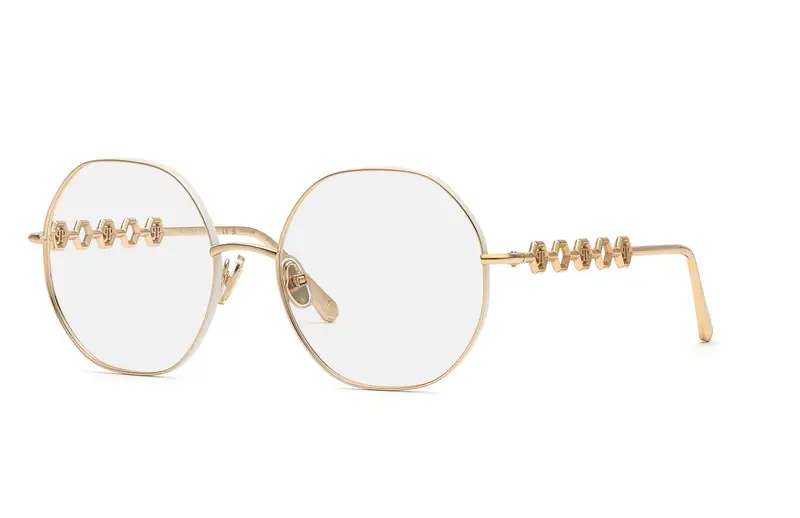 Philipp Plein Donna VPP070M PLEIN DELIGHT  0H32 Montature da vista Metallo Oro  Geometrica