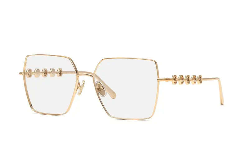 Philipp Plein Donna VPP071S PLEIN DELIGHT  300 Montature da vista Metallo Oro  Geometrica