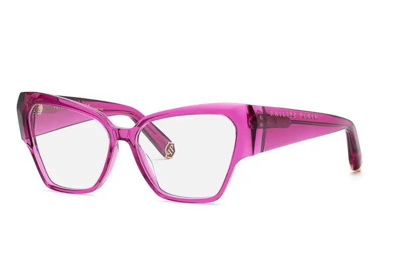 Philipp Plein Donna VPP100 PLEIN FLYING BUTTERFLY O.  01F5 Montature da vista Acetato Viola  Squadrata