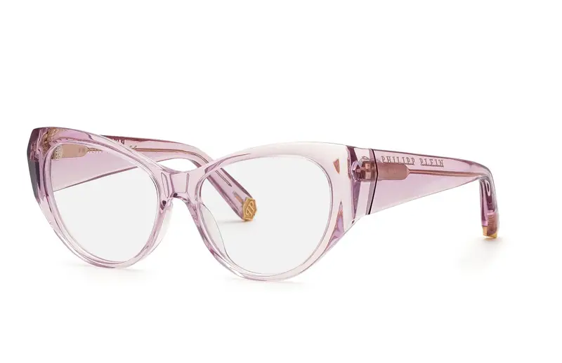 Philipp Plein Donna VPP101 PLEIN FLYING BUTTERFLY O.  06MH Montature da vista Acetato Rosa  Farfalla