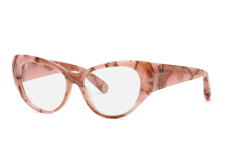 Philipp Plein Donna VPP101 PLEIN FLYING BUTTERFLY O.  06Z8 Montature da vista Acetato Rosa  Farfalla