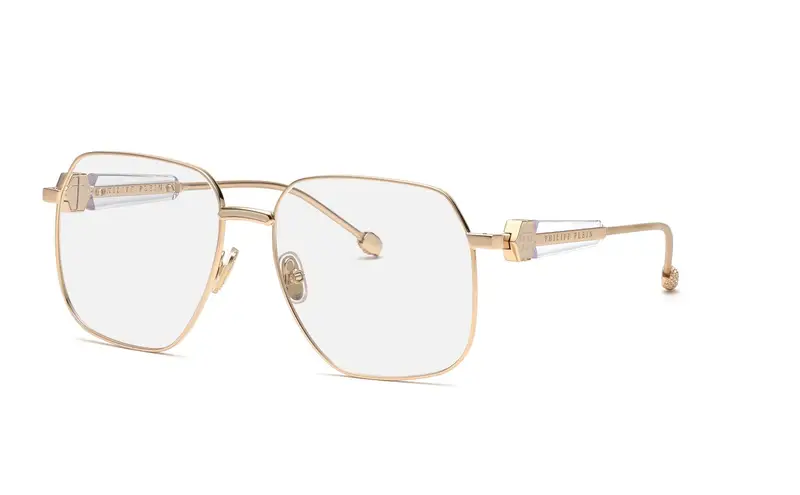 Philipp Plein Donna VPP126S PLEIN QUEEN  0F47 Montature da vista Metallo Oro  Geometrica