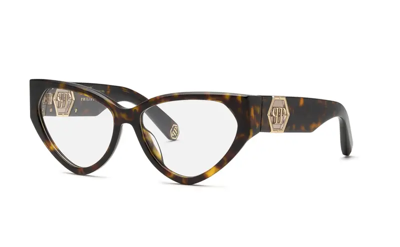 Philipp Plein Donna VPP163 PLEIN CAPTURE  722 Montature da vista Acetato Havana  Cat Eye