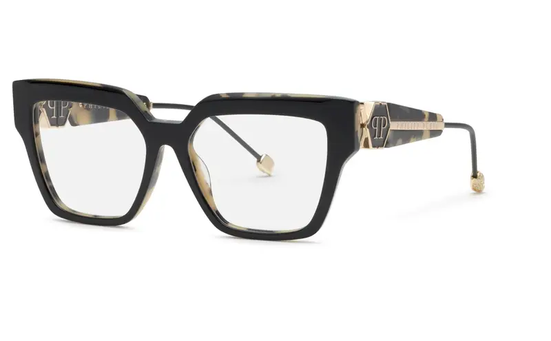 Philipp Plein Donna VPP165S PLEIN QUEEN  09BA Montature da vista Acetato Nero  Squadrata