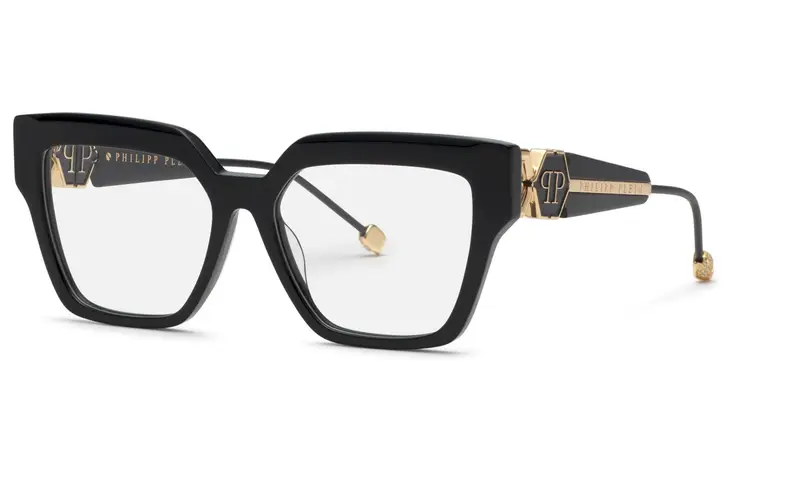 Philipp Plein Donna VPP165S PLEIN QUEEN  700 Montature da vista Acetato Nero  Squadrata