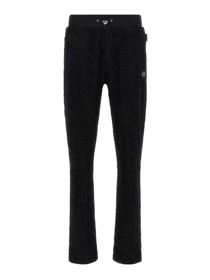 Jacquard Joggers Nero