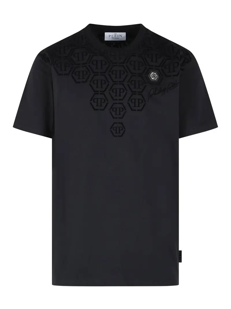 Maglietta in cotone nero