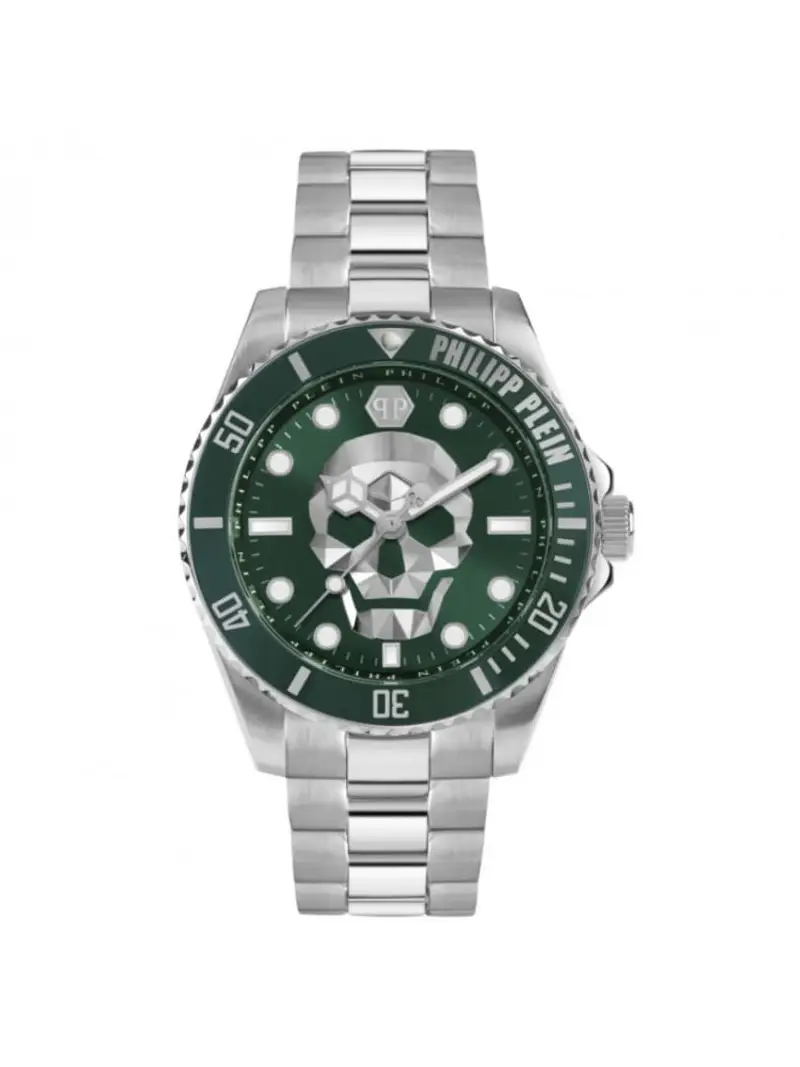 orologio pp the $kull diver 3h 44mm green silver