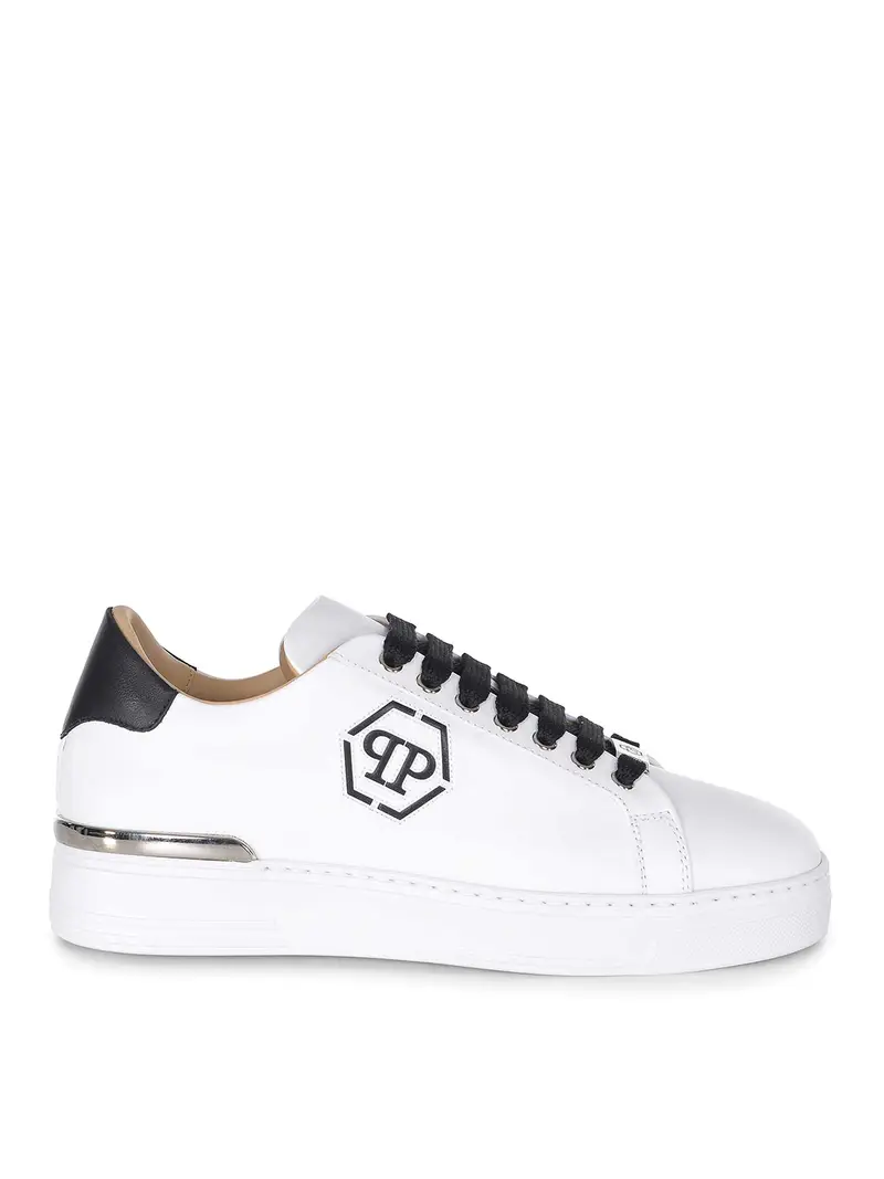 Sneaker fatte in pelle Bianco