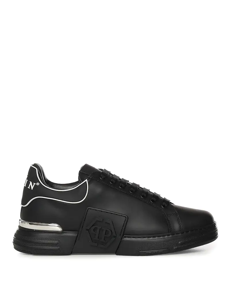Sneaker Phantom Kick$ in pelle Nero