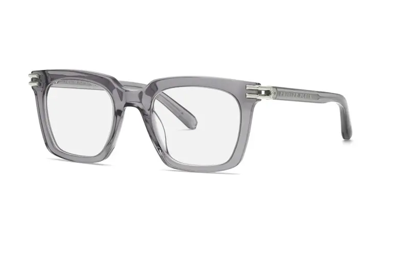 Uomo Philipp Plein VPP115M PLEIN ICON 04AR Montature da vista Acetato Grigio Squadrata