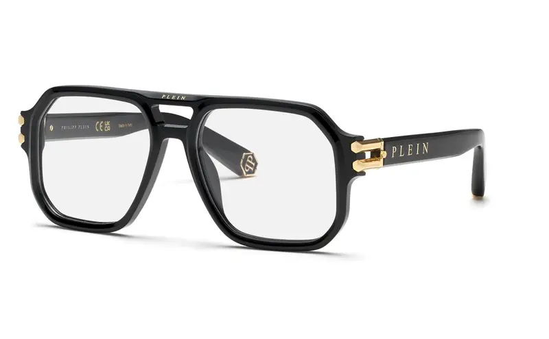 Philipp Plein Uomo VPP148M PLEIN ICON  700 Montature da vista Acetato Nero  Squadrata