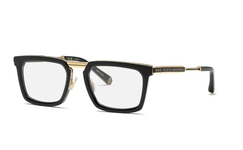 Philipp Plein Uomo VPP158M PLEIN LEGACY  700 Montature da vista Metallo Nero  Squadrata