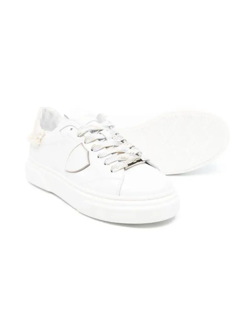 Sneakers Temple retro sfrangiato oro Bianco miniatura 3