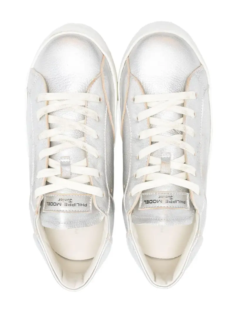 Sneakerss psrx argento laminato kids miniatura 3