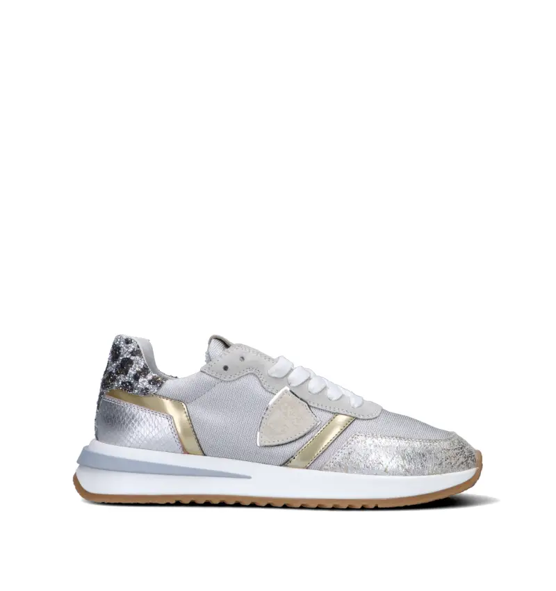 Sneaker donna argento Vario