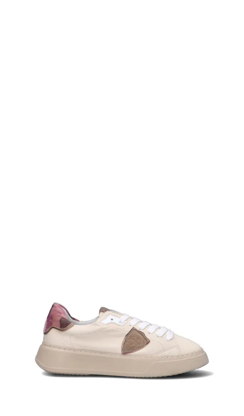 Sneaker donna beige in pelle Vario