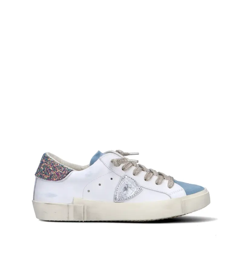 Sneaker donna bianca/azzurra Vario