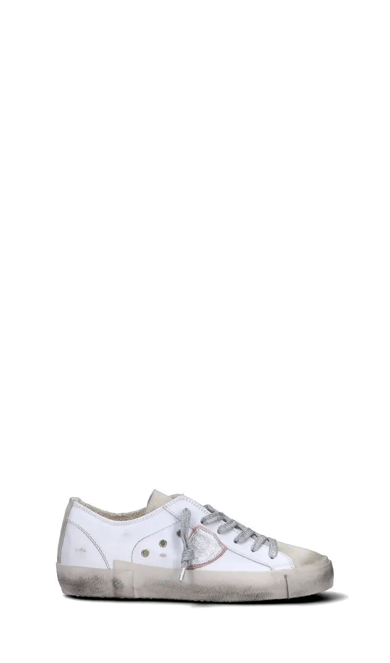 Sneaker donna bianca/beige in suede Vario