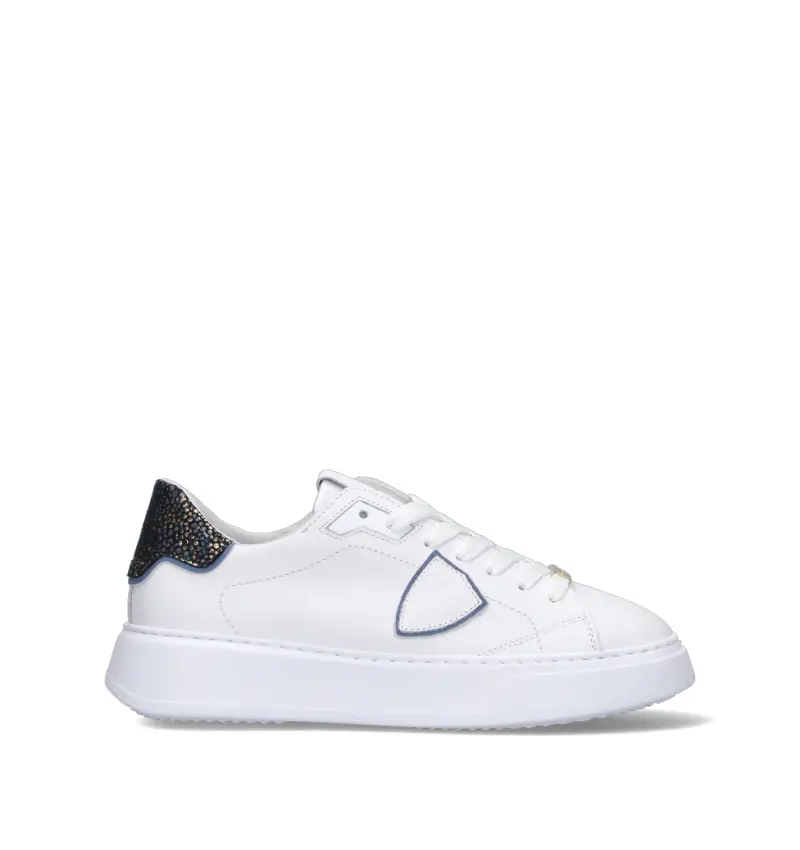 Sneaker donna bianca in pelle Vario