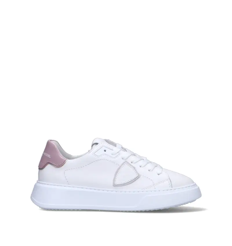 Sneaker donna bianca in pelle Vario