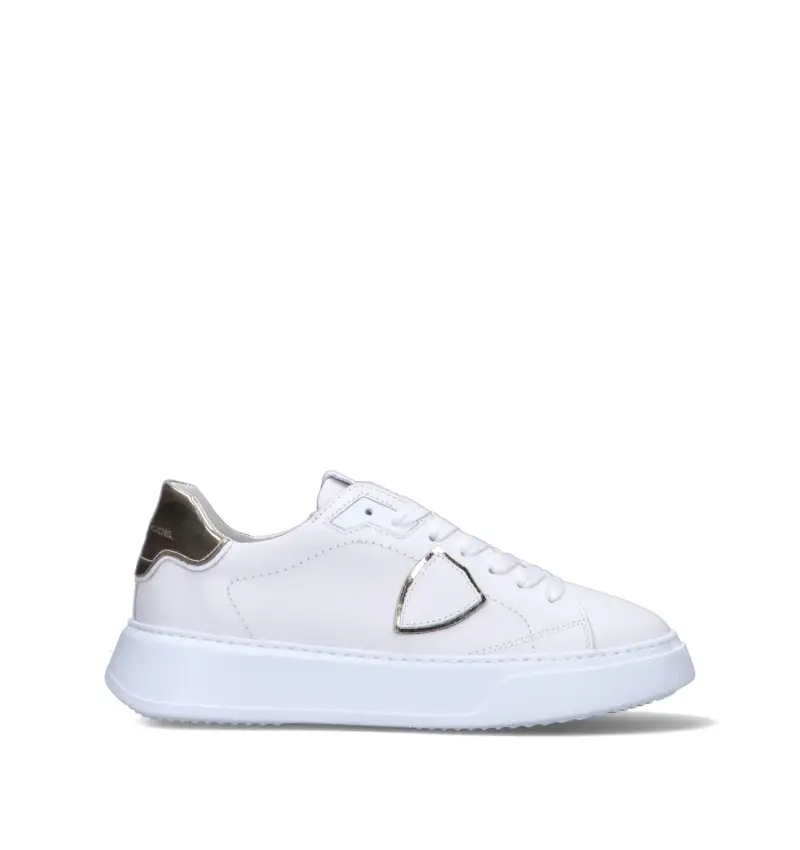 Sneaker donna bianca in pelle Vario