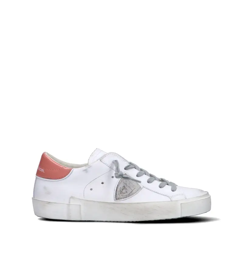 Sneaker donna bianca in pelle Vario