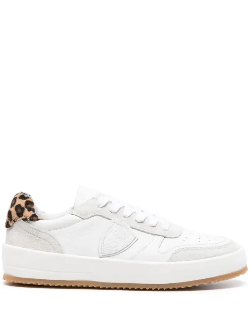 Sneaker Nice bianca/animalier donna Bianco miniatura 2
