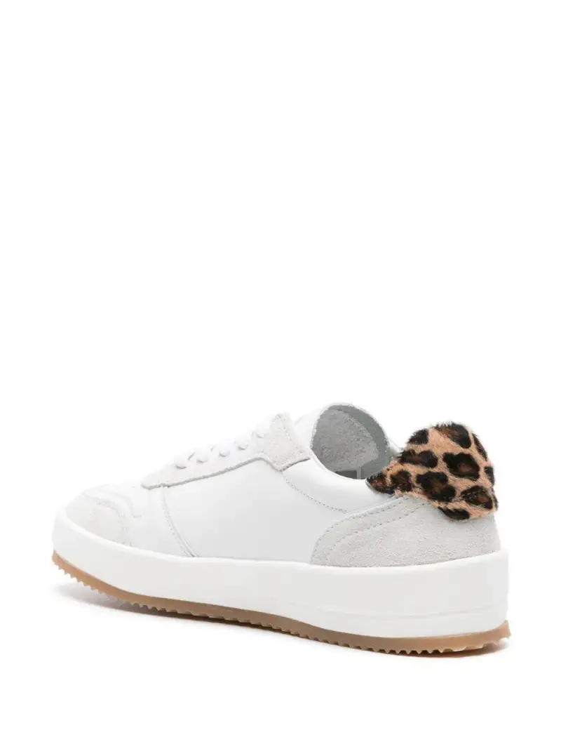 Sneaker Nice bianca/animalier donna Bianco miniatura 3