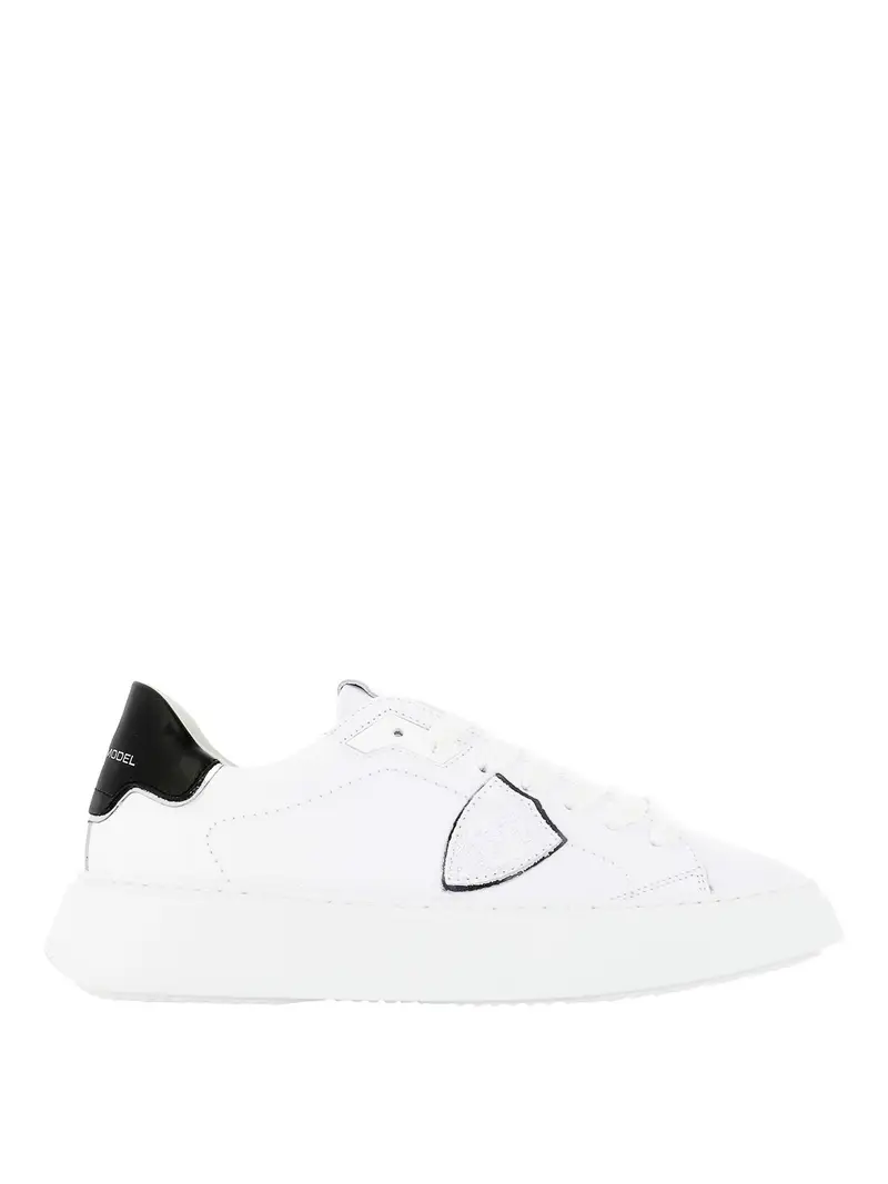 Sneaker Temple in pelle Bianco
