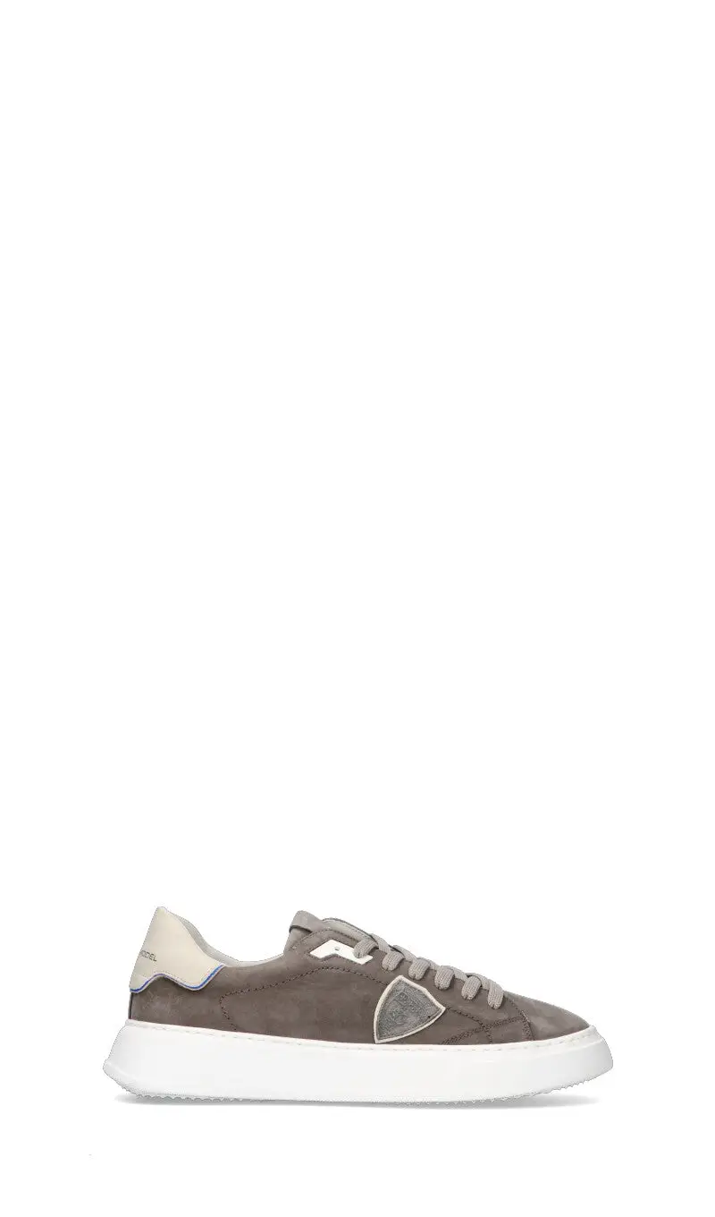 Sneaker uomo bianca/marrone in pelle Vario