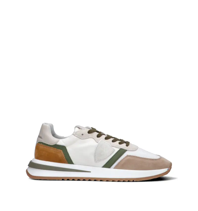 Sneaker uomo bianca/marrone Vario
