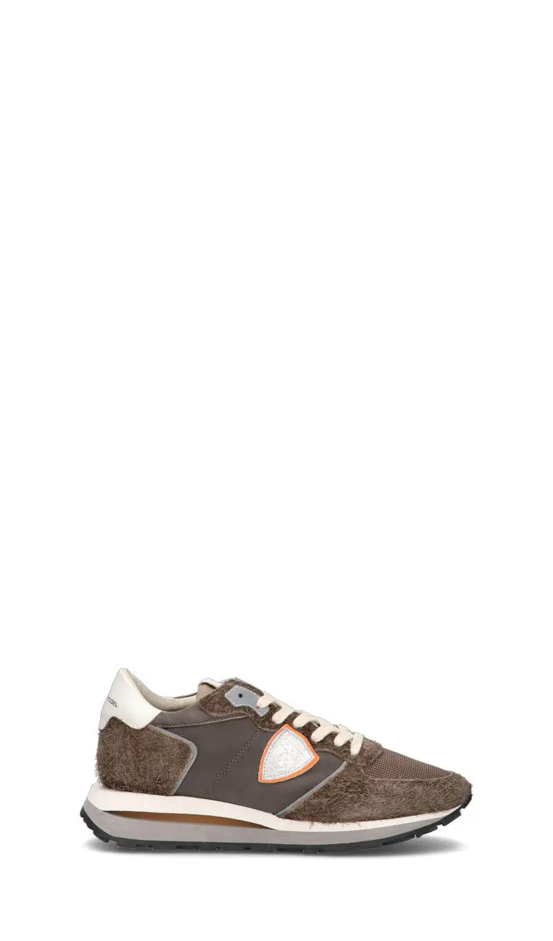Sneaker uomo marrone in suede Vario
