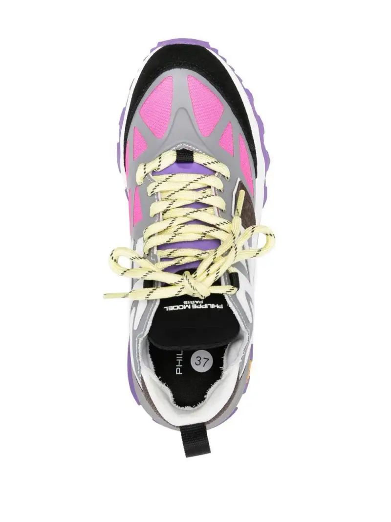 Sneakers color-block Grigio miniatura 3